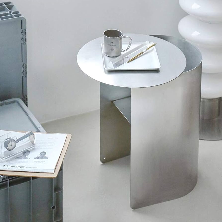 Amazon.com: ShAzan Side Table Stainless Steel Side Table, Magazine